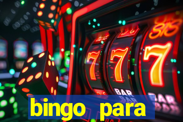 bingo para despedida de solteira para imprimir